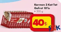 KARMEN 3 KAT TAT GOFRET 10'LU